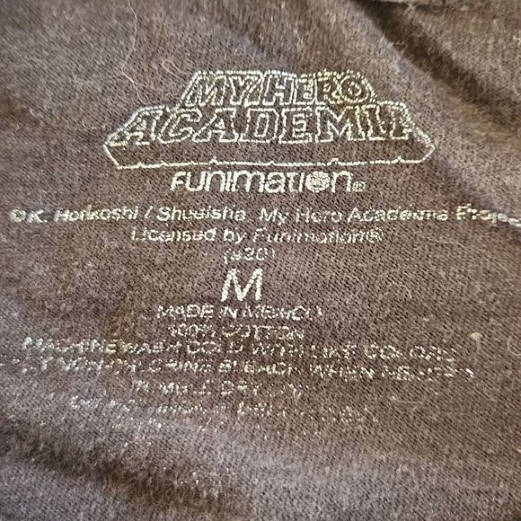 My Hero Academia men's medium black short sleeve t-shirt by Funimation - Picture 3 of 4